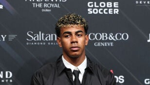 Lamine Yamal en la gala de los Premios Globe Soccer 2025