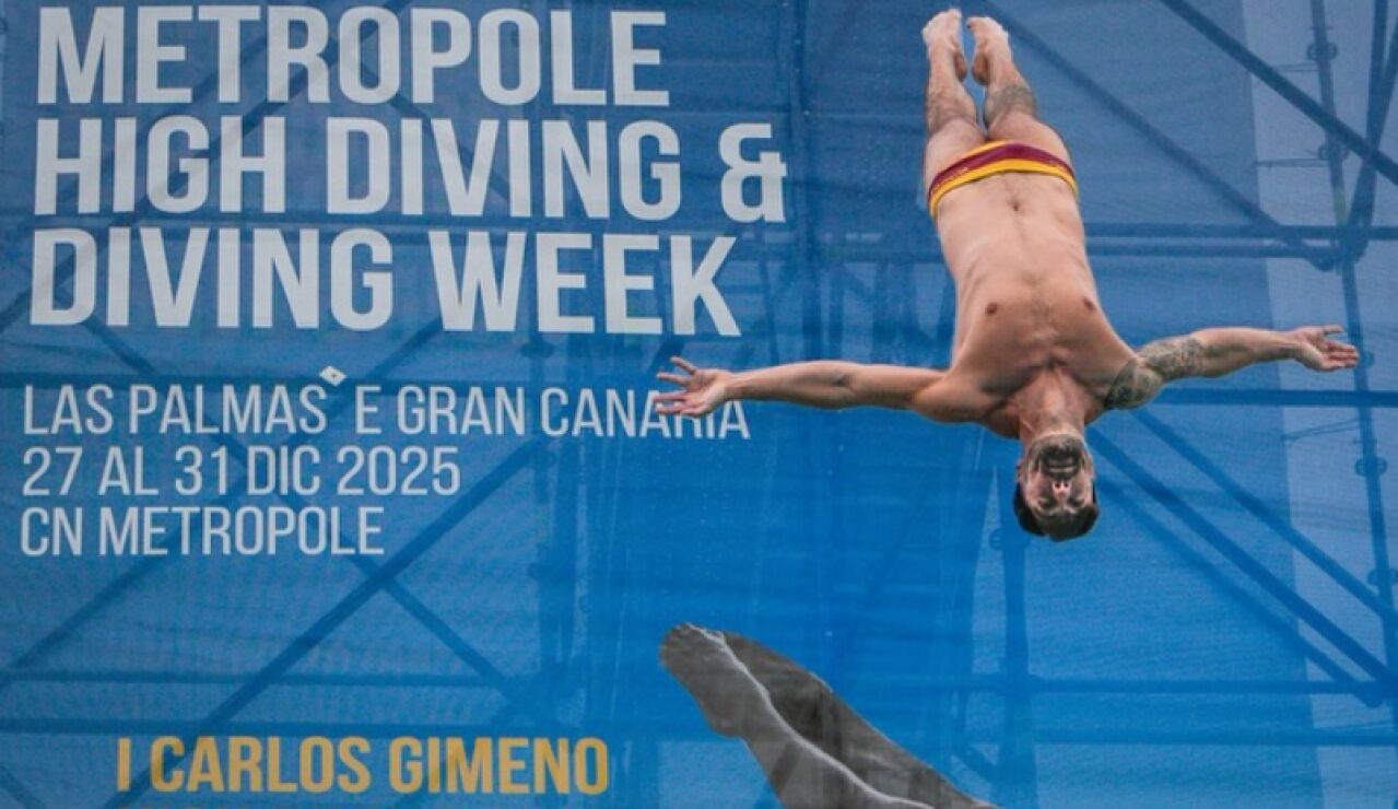 Carlos Gimeno inaugura y corona los saltos extremos en Gran Canaria