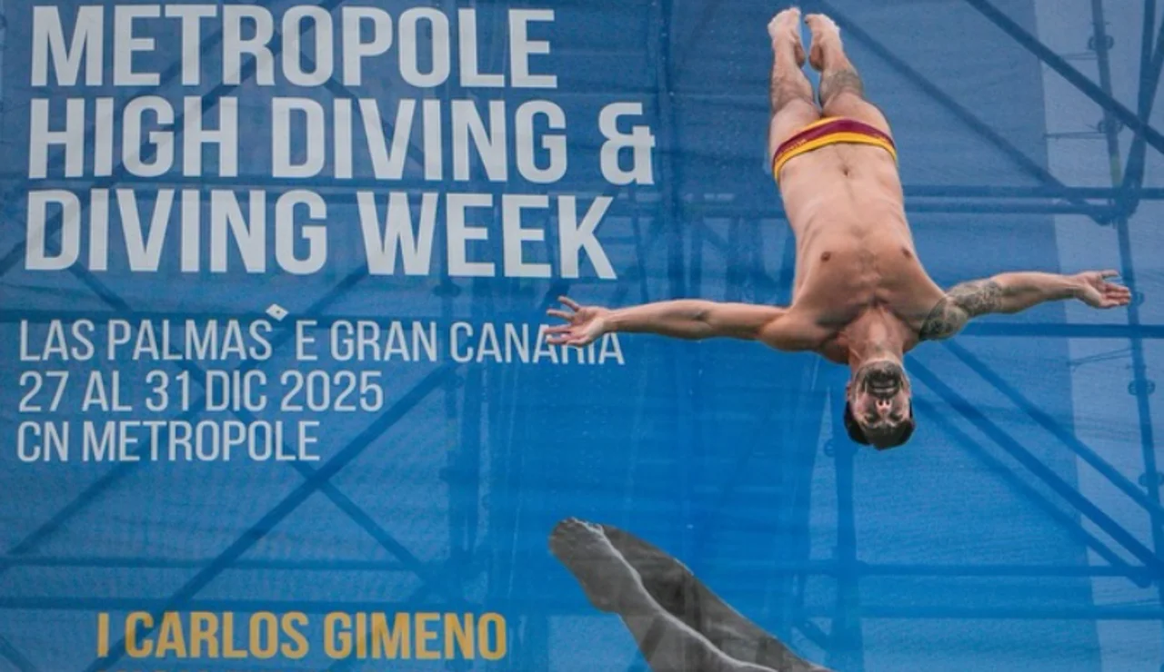 Carlos Gimeno inaugura y corona los saltos extremos en Gran Canaria