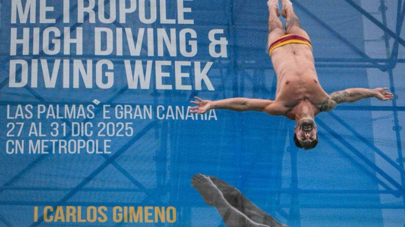Carlos Gimeno inaugura y se proclama campeón de los saltos extremos en Gran Canaria