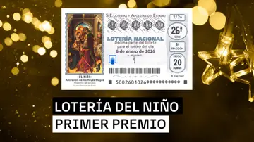 Primer premio de la Lotería del Niño 2026 Primer premio de la Lotería del Niño 2026