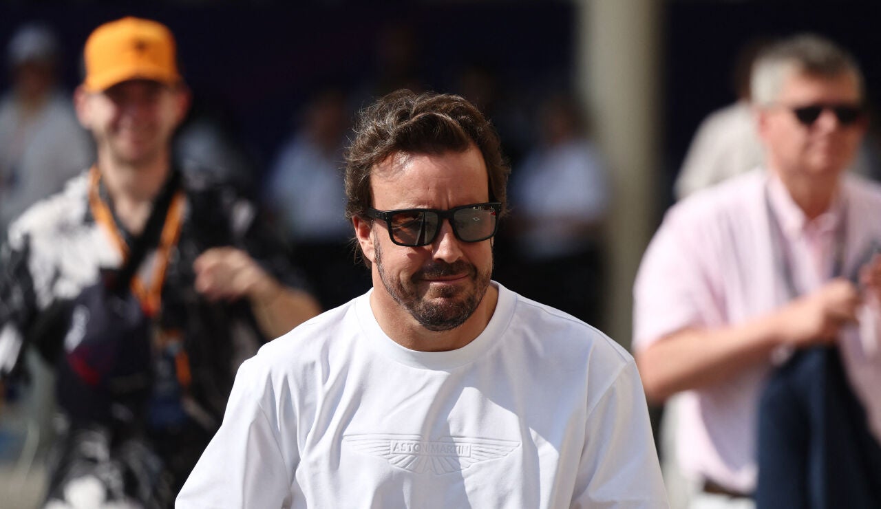 Alonso en el circuito de Yas Marina la pasada temporada