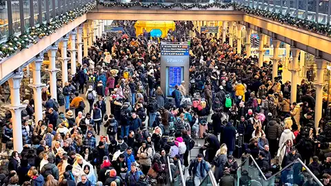 Estación de St. Pancras, en Londres Estación de St. Pancras, en Londres
