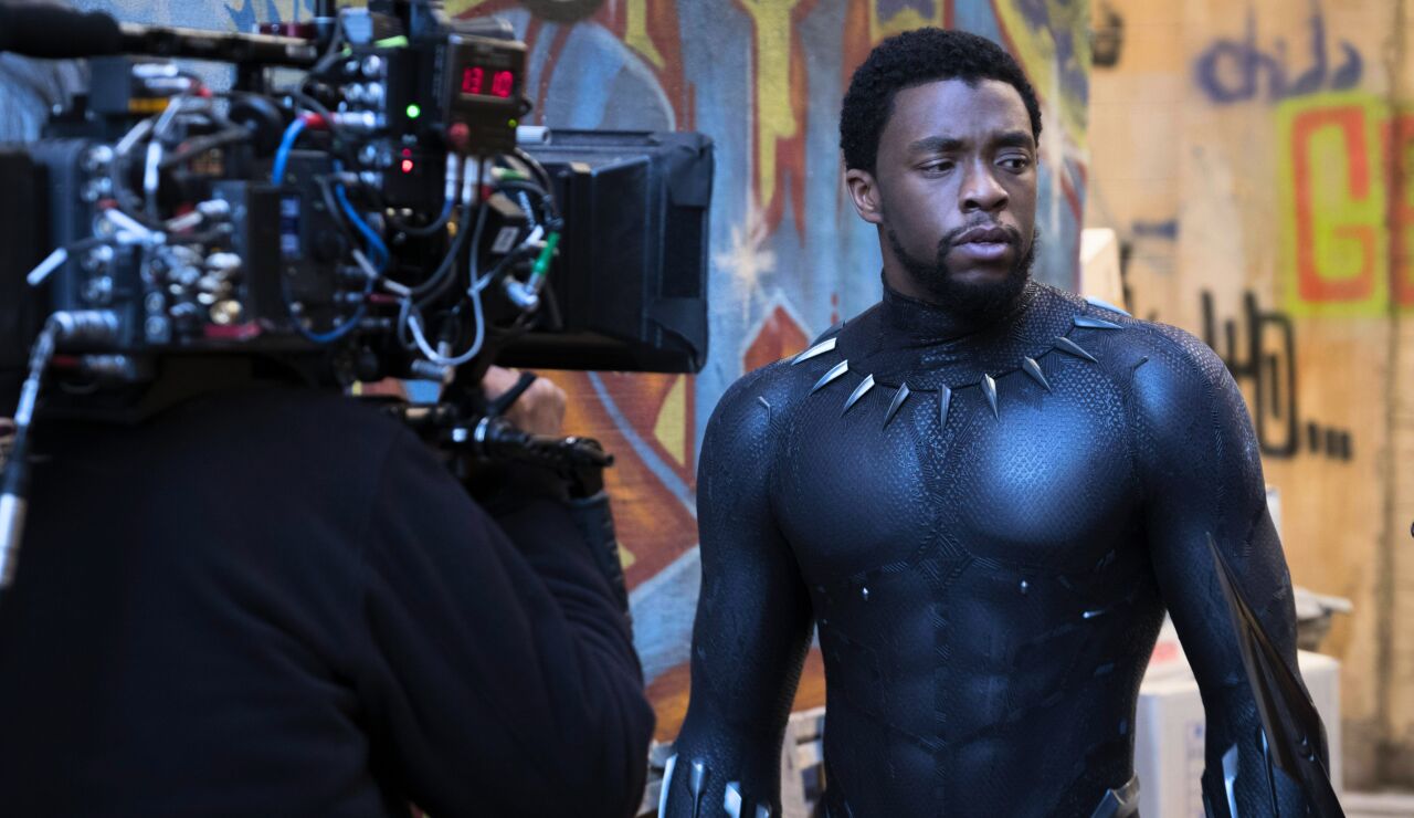 Rodaje de Black Panther, con Chadwick Boseman
