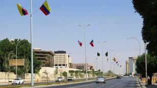 Imagen de archivo de una avenida en la capital saud&iacute;, Riad.