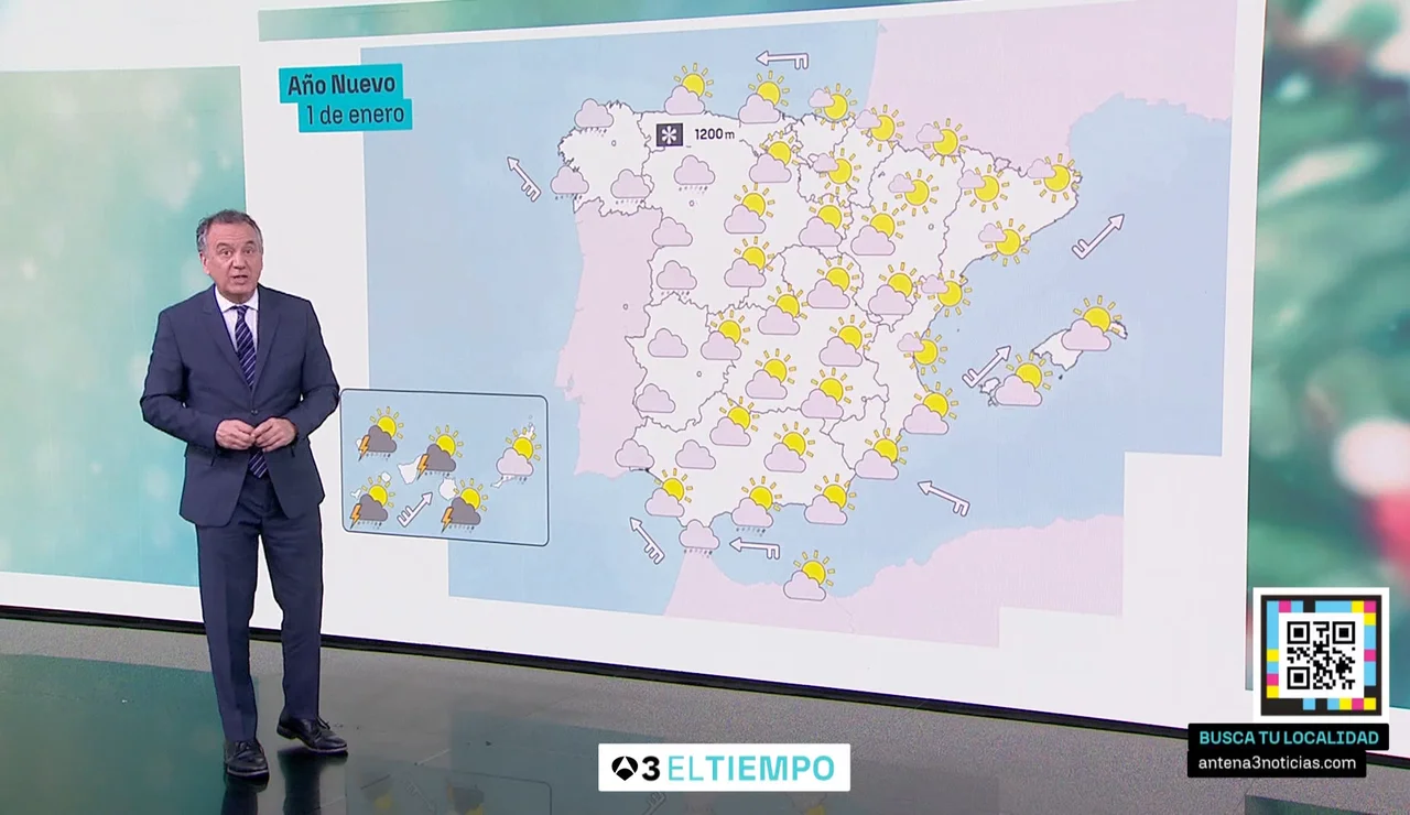 Roberto Brasero y la previsión para los primeros días de enero