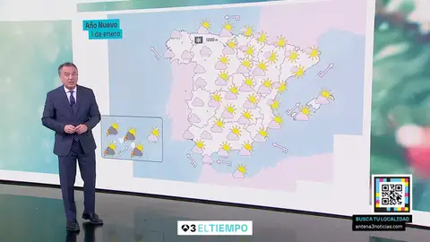Roberto Brasero y la previsión para los primeros días de enero Roberto Brasero y la previsión para los primeros días de enero: "Borrasca para Año Nuevo y nevadas para Reyes"