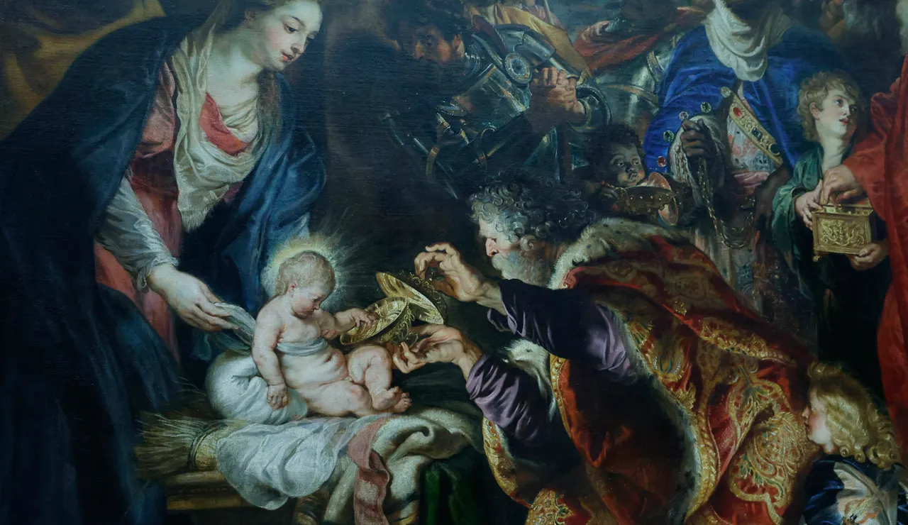 La adoración de los magos de Rubens
