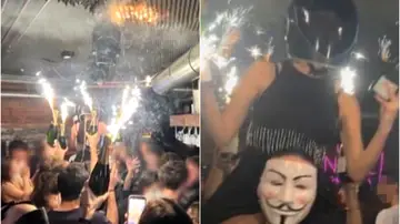 Las imágenes que se investigan para determinar el origen del incendio Las imágenes que se investigan para determinar el origen del incendio