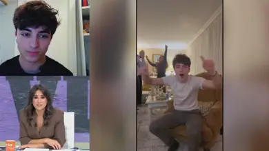 La viral petición de Javier Domínguez en las uvas a Pedro Sánchez: La viral petición de Javier Domínguez en las uvas a Pedro Sánchez: