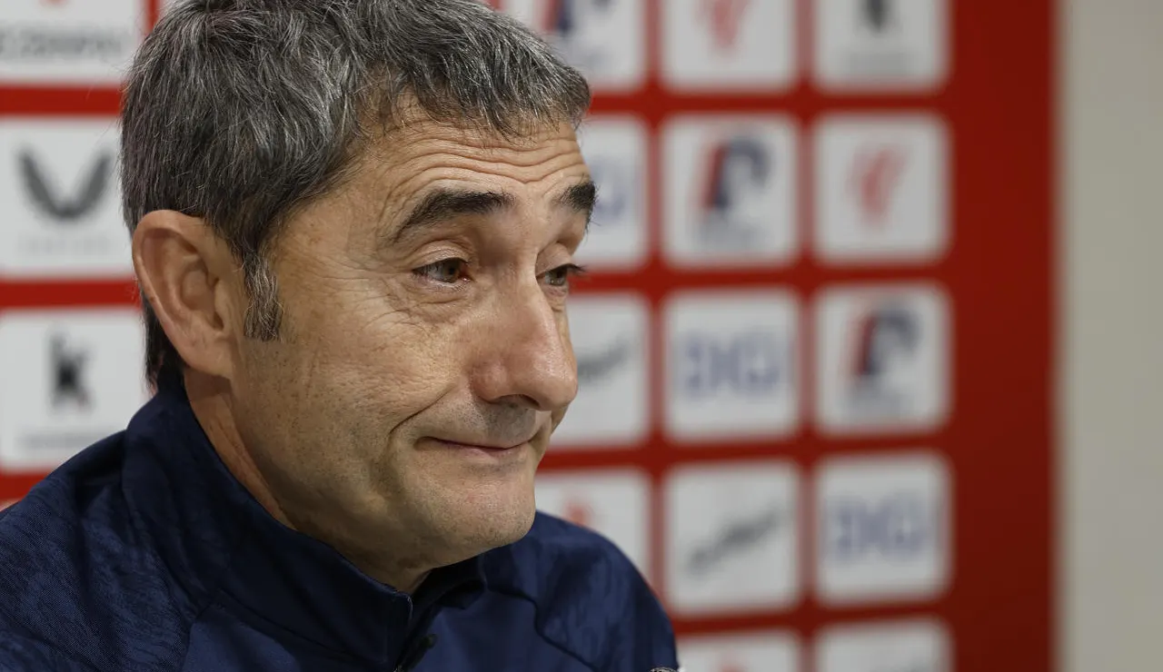 Ernesto Valverde en rueda de prensa
