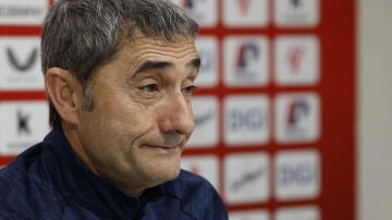 Ernesto Valverde en rueda de prensa