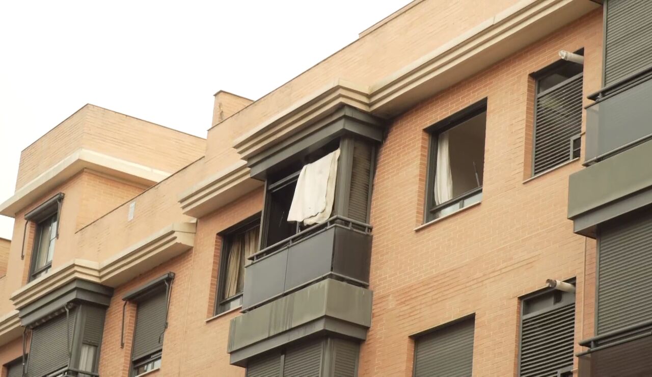 Incendio en una vivienda en Carabanchel