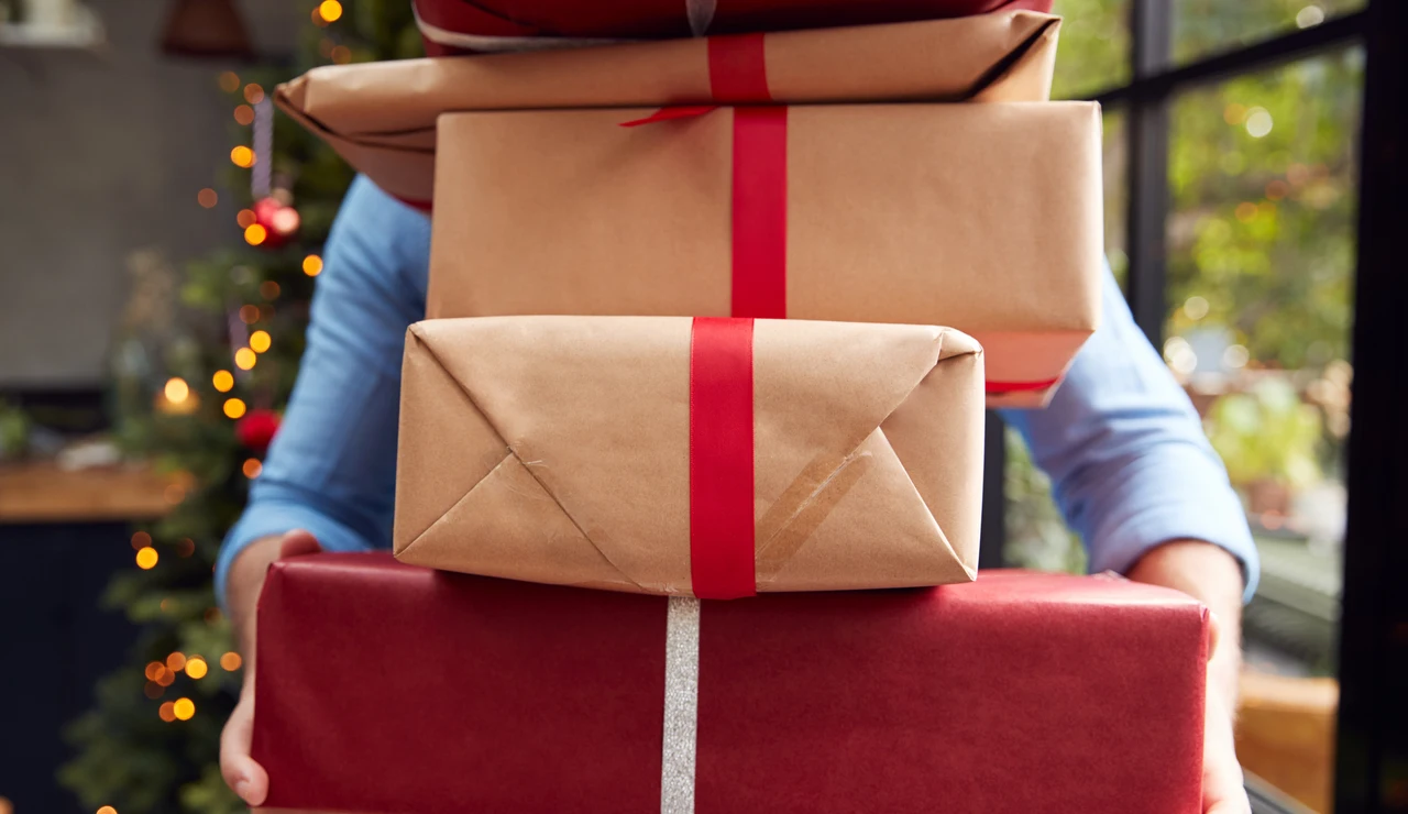 Regalos de Navidad envueltos