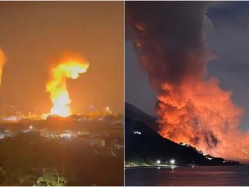 Im&aacute;genes del momento de los bombardeos