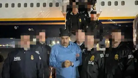 Nicolás Maduro llega detenido a Nueva York Nicolás Maduro llega detenido a Nueva York