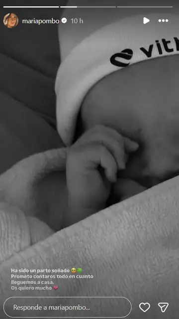 María Pombo anuncia en redes que es madre de su tercer hijo María Pombo anuncia en redes que es madre de su tercer hijo