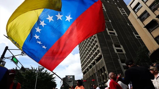 Marcha en Caracas tras la detención de Nicolás Maduro Marcha en Caracas tras la detención de Nicolás Maduro