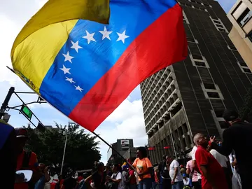 Marcha en Caracas tras la detención de Nicolás Maduro Marcha en Caracas tras la detención de Nicolás Maduro