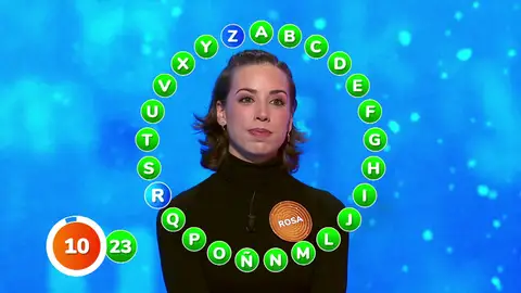 Rosa, a dos letras de completar El Rosco: ¿bote de 2.584.000 euros como regalo de Reyes Magos? Rosa, a dos letras de completar El Rosco: ¿bote de 2.584.000 euros como regalo de Reyes Magos?