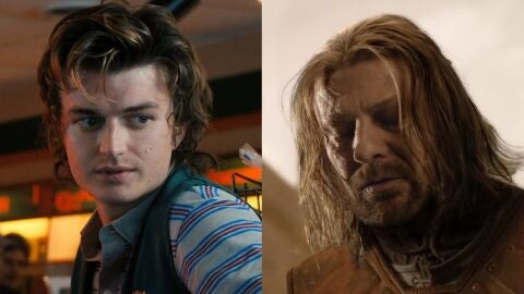 Steve Harrington de Stranger Things y Ned Stark de Juiego de Tronos
