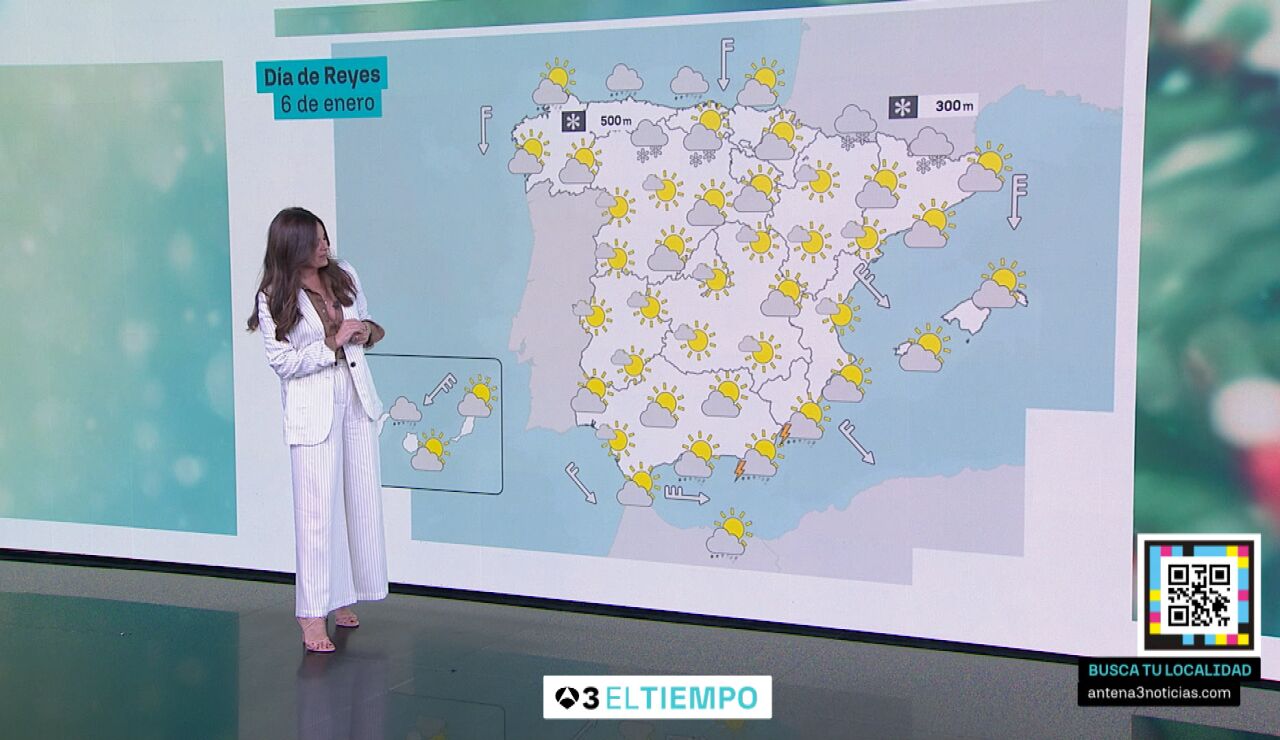 La previsi&oacute;n del tiempo del 6 de enero de 2025
