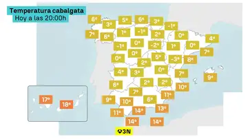 Temperaturas cabalgata de Reyes Temperaturas cabalgata de Reyes