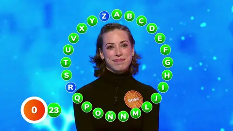 Rosa, a dos letras de completar El Rosco: ¿bote de 2.584.000 euros como regalo de Reyes Magos? Rosa, a dos letras de completar El Rosco: ¿bote de 2.584.000 euros como regalo de Reyes Magos?