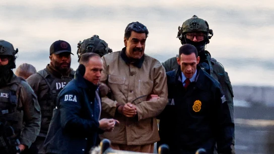 Maduro, de camino a su comparecencia ante el juez en Nueva York Maduro, de camino a su comparecencia ante el juez en Nueva York