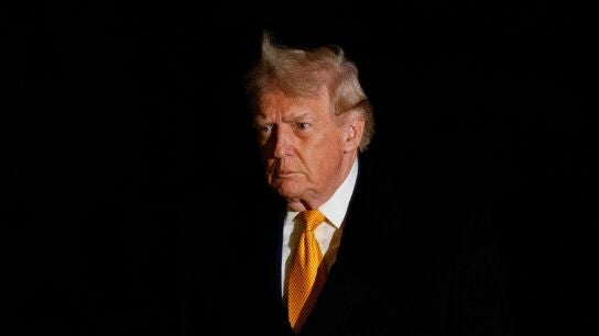 El presidente de EE.UU., Donald J Trump regresa a la Casa Blanca