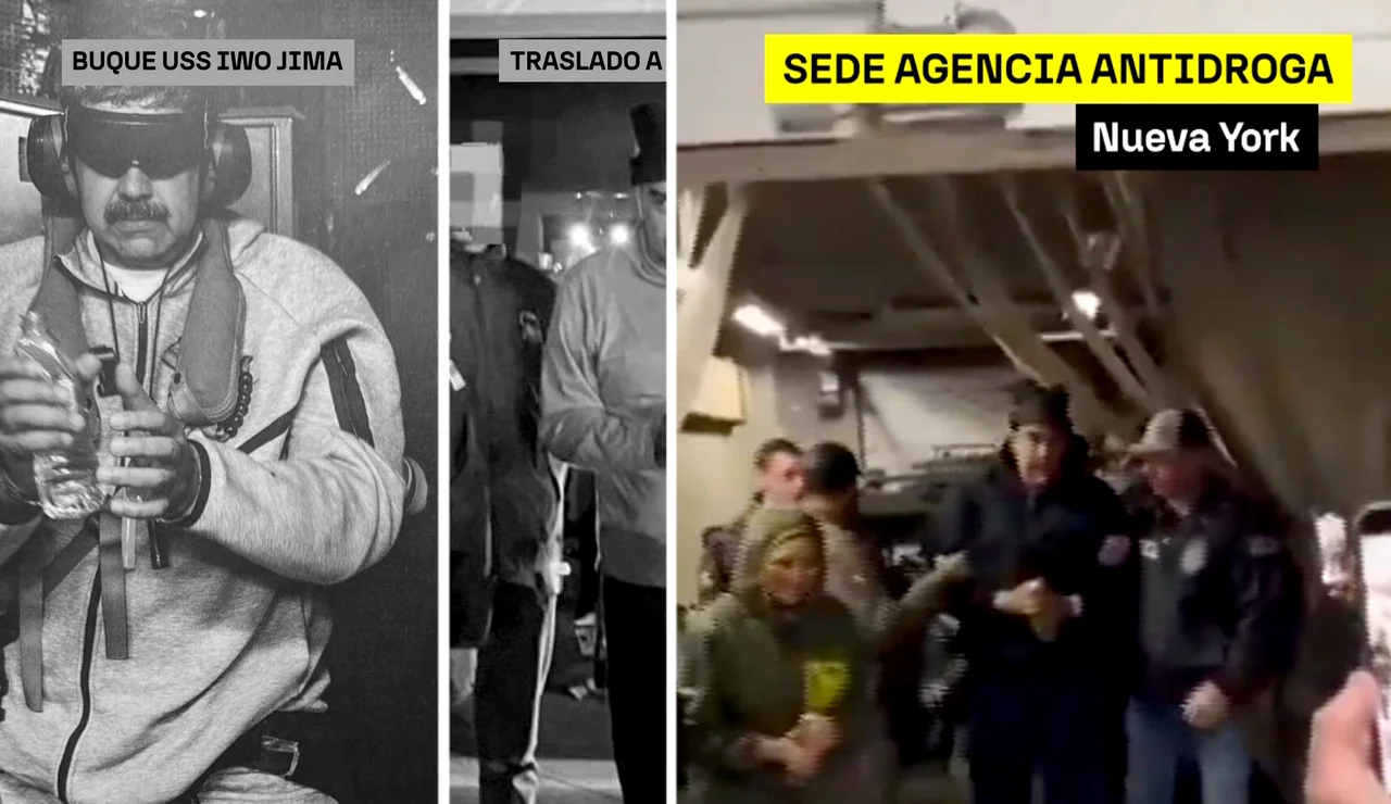 Llegada de Maduro a la sede de la agencia antidroga