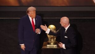 Gianni Infantino y Donald Trump