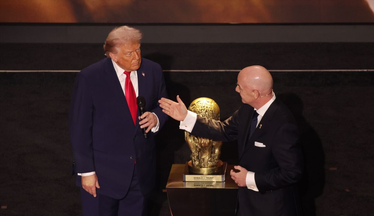 Gianni Infantino y Donald Trump
