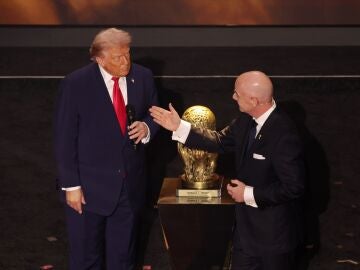 Gianni Infantino y Donald Trump