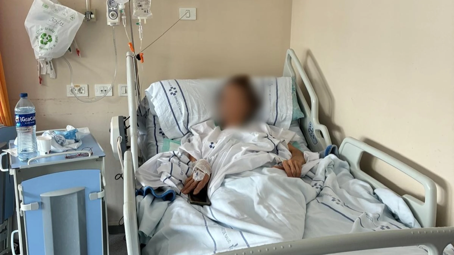 La mujer, ingresada en el Hospital Universitario de Canarias (HUC) La mujer, ingresada en el Hospital Universitario de Canarias (HUC)