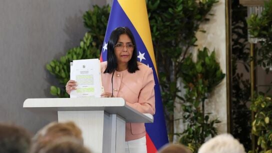 La presidenta interina de Venezuela, Delcy Rodr&iacute;guez
