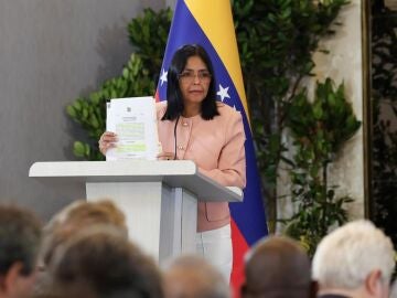 La presidenta interina de Venezuela, Delcy Rodr&iacute;guez