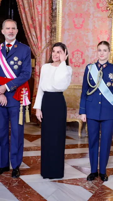 Los Reyes y la princesa Leonor en la Pascual Militar Los Reyes y la princesa Leonor en la Pascual Militar