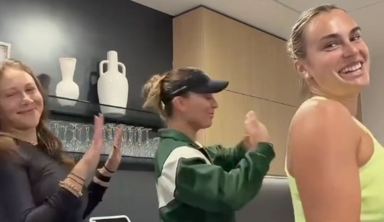 Paula Badasa, Aryna Sabalenka y Amanda Anisimova