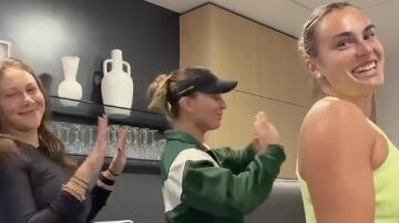 Paula Badasa, Aryna Sabalenka y Amanda Anisimova