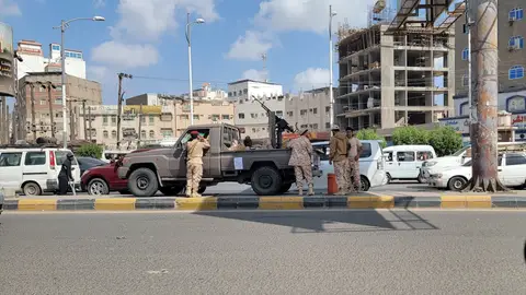 Soldados del Consejo de Transición del Sur (STC) en la ciudad portuaria de Adén, al sur del Yemen. Soldados del Consejo de Transición del Sur (STC) en la ciudad portuaria de Adén, al sur del Yemen.