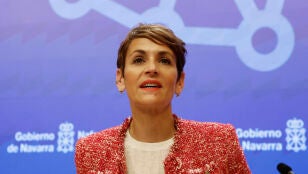 La presidenta de Navarra, Mar&iacute;a Chivite