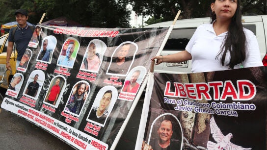Familiares de colombianos presos en Venezuela