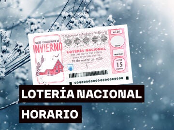Horario del sorteo extraordinario de invierno de la Loter&iacute;a Nacional 2026 del s&aacute;bado 10 de enero