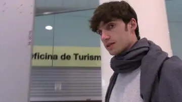 Pablo Urdangarin, en el aeropuerto Pablo Urdangarin, en el aeropuerto