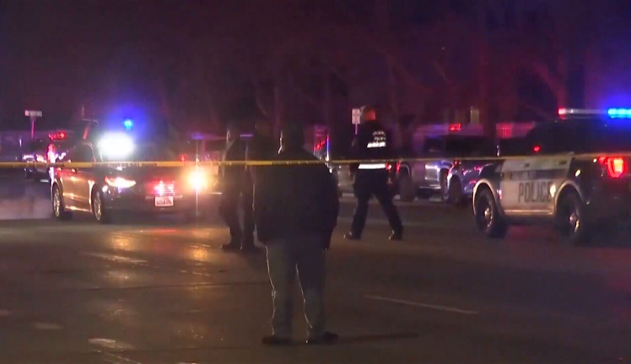 Zona acordonada tras un tiroteo en EEUU