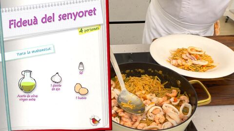 Ingredientes para la mahonesa de ajo