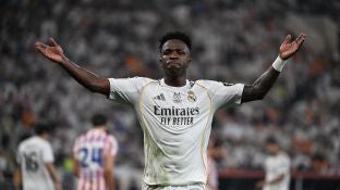 Vin&iacute;cius, en el partido de Supercopa ante el Atleti en Yeda