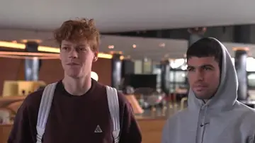 Alcaraz y Sinner, número 1 y 2 del mundo respectivamente Alcaraz y Sinner, número 1 y 2 del mundo respectivamente