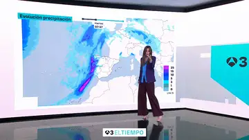 Imagen de la evolución de las precipitaciones. Imagen de la evolución de las precipitaciones.